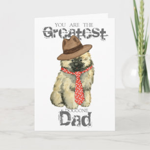 Carte Keeshond Papa