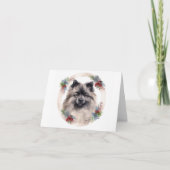 Carte Keeshony Christmas Wreath Festive Pup (Devant)