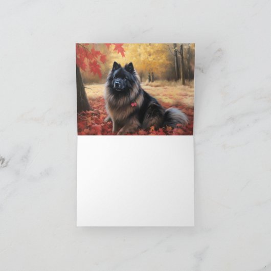 Carte Keeshony en automne Leaves Fall Inspire (Intérieur)