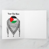 Carte Keffiyeh Écharpe palestinienne tissu traditionnel (Intérieur)