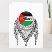 Carte Keffiyeh Écharpe palestinienne tissu traditionnel (Dos)