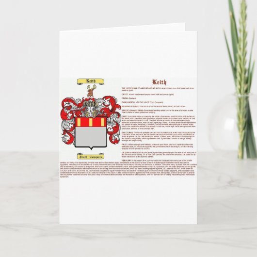 Carte keith (signification) (Devant)