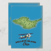 Carte Kelleys Island Ohio (Devant / Derrière)