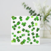 Carte Kelly green "Shamrocks en train de tomber" (Debout devant)
