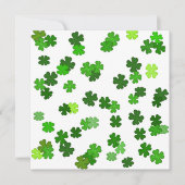 Carte Kelly green "Shamrocks en train de tomber" (Devant)