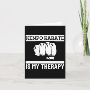 Carte Kenpo Karate Est Ma Thérapie Drôle Américain Kenpo