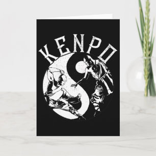 Carte Kenpo Yin Yang Martial Arts Japonais Kempo Fighter