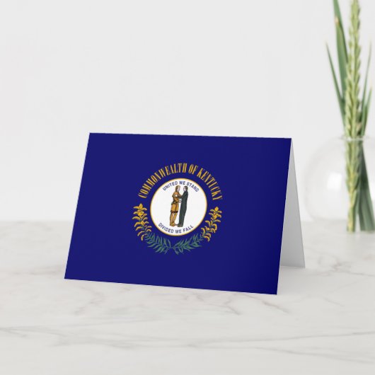 Carte Kentuckian Flag, Flag of Kentucky (Devant)