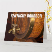 CARTE KENTUCKY BOURBON BARREL ANNIVERSAIRE GRAND SALUT (Fleur jaune)