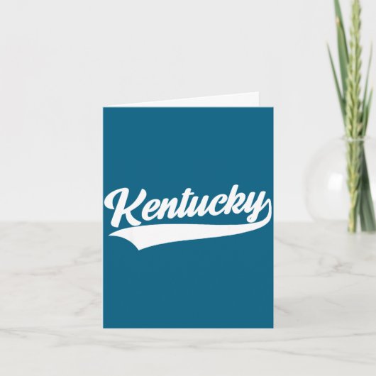 Carte Kentucky - conception de style rétro - classique (Devant)