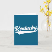 Carte Kentucky - conception de style rétro - classique (Fleur jaune)