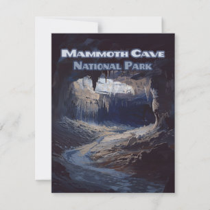 Carte Kentucky du parc national Mammoth Cave
