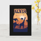 Carte Kenya (Fleur jaune)