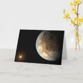 Carte Kepler-186f Orbitant Une Étoile Éloignée. (Fleur jaune)