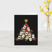 Carte Ker Cards Christmas Tree Gambling Funny Xmas Men (Fleur jaune)