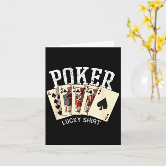 Carte Ker Lucky Shirt Ker Player Gambling Funny Ker (Fleur jaune)