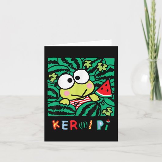 Carte Keroppi Watermelon Summer Fun (Devant)