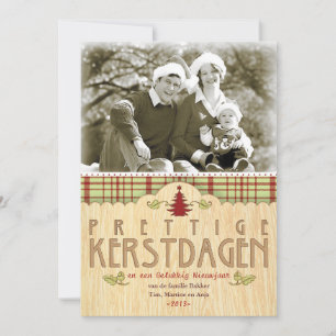 Carte Kerst foto wenskaart
