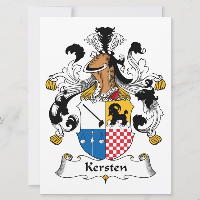 Carte Kersten Famille Crest (Devant)
