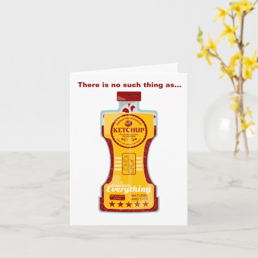 Carte Ketchup tomate (Fleur jaune)