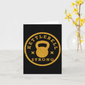 Carte Kettlebell (Fleur jaune)