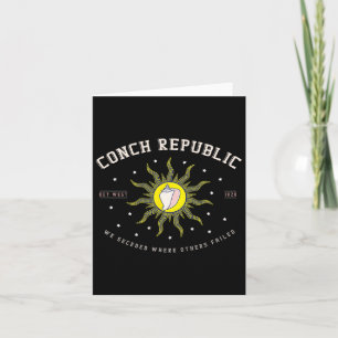 Carte Key West Conch Republic Florida Scuba Fishing Cade