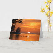 Carte Key West, coucher de soleil de Floride, (Fleur jaune)