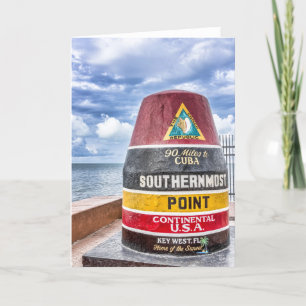 Carte Key West Florida Greeting Card