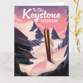 Carte Keystone pour skier (Fleur jaune)