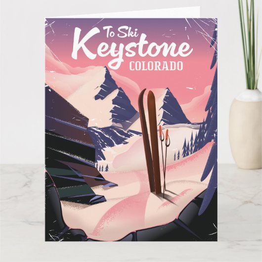 Carte Keystone pour skier (Devant)