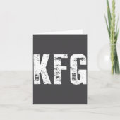 Carte Kfg Keep F'n Going Military Style  (Devant)