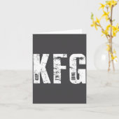 Carte Kfg Keep F'n Going Military Style  (Fleur jaune)