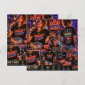 Carte KGOD Radio Late Night  (Devant / Derrière)