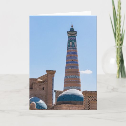 Carte Khiva, Ouzbékistan - Islam Khodja Minaret (Devant)
