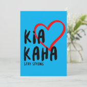 Carte kia kaha rester forte (Debout devant)