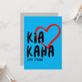 Carte kia kaha rester forte (Devant/Arrière en situation)