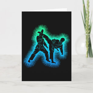Carte Kick-boxing karaté taekwondo garçons enfants