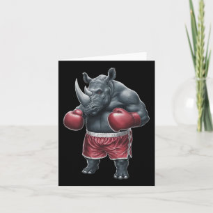 Carte Kickboxing Boxer Rhino entraînement Muay Thai Rh