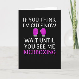Carte Kickboxing Girl Kickboxer Femmes Muay Thai