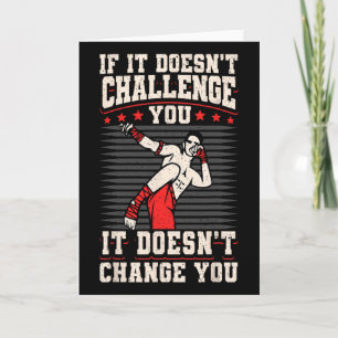 Carte Kickboxing Vintage Si Ça Ne Vous Met Pas Au Défi Ç