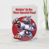 Carte Kickin'It Sur Votre Jour Spécial Anniversaire (Devant)