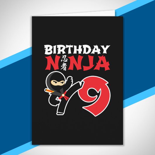 Carte Kids Birthday Ninja