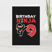 Carte Kids Birthday Ninja (Devant)