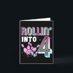 Carte Kids Bowler Rollin’ Into 4 Bowling 4th Birthday Ki<br><div class="desc">Enfants Bowler Rollin’ Into 4 Bowling 4e anniversaire Anniversaire de enfant</div>