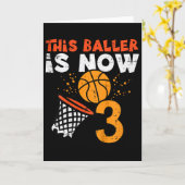 Carte Kids This Ller Is Now 3 Sketll 3rd Birthday Bday B (Fleur jaune)