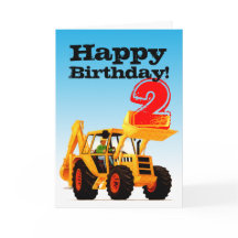 Kids Yellow Digger 2e anniversaire