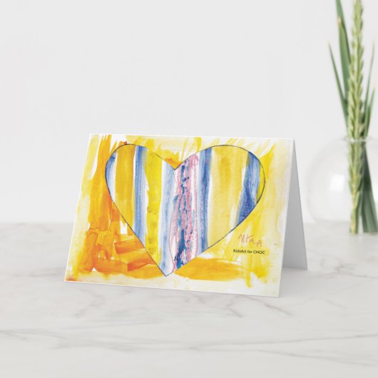 Carte KidsArt for CHOC - Big Heart Card (Devant)