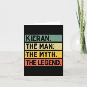 Carte Kieran L'Homme Le Mythe La Légende Drôle Personali
