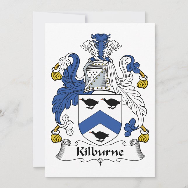 Carte Kilburne Famille Crest (Devant)