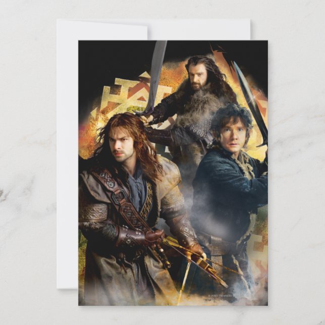 Carte Kili, BILBO BAGGINS™, & THORIN OAKENSHIELD™ Art (Devant)